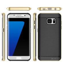 Load image into Gallery viewer, Galaxy S7 Edge Case, PunkCase STEALTH GOLD Series Hybrid 3-Piece Shockproof Dual Layer Cover (Color in image: Navy Blue)
