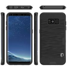 Cargar imagen en el visor de la galería, Galaxy S8 Case, PUNKcase [SLOT Series] [Slim Fit] Dual-Layer Armor Cover w/Integrated Anti-Shock System, Credit Card Slot [Black] (Color in image: Pink)
