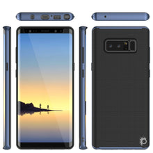 Cargar imagen en el visor de la galería, Galaxy Note 8 Case, PunkCase [Stealth Series] Hybrid 3-Piece Shockproof Dual Layer Cover [Non-Slip] [Soft TPU + PC Bumper] with PUNKSHIELD Screen Protector for Samsung Note 8 [Navy Blue] (Color in image: Black)
