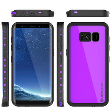 Cargar imagen en el visor de la galería, Galaxy S8 Waterproof Case PunkCase StudStar Purple Thin 6.6ft Underwater IP68 Shock/Snow Proof (Color in image: light blue)
