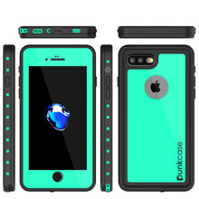 Cargar imagen en el visor de la galería, iPhone 7+ Plus Waterproof IP68 Case, Punkcase [Teal] [StudStar Series] [Slim Fit] [Dirtproof] (Color in image: white)
