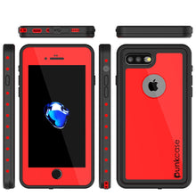 Cargar imagen en el visor de la galería, iPhone 8+ Plus Waterproof Case, Punkcase [StudStar Series] [Red] [Slim Fit] [Shockproof] [Dirtproof] [Snowproof] Armor Cover (Color in image: pink)
