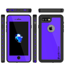 Load image into Gallery viewer, iPhone 8+ Plus Waterproof Case, Punkcase [StudStar Series] [Purple] [Slim Fit] [Shockproof] [Dirtproof] [Snowproof] Armor Cover (Color in image: white)
