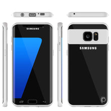 Load image into Gallery viewer, Galaxy S7 Edge Case [MASK Series] [WHITE] Full Body Hybrid Dual Layer TPU Cover W/ Protective PUNKSHIELD Screen Protector (Color in image: navy)
