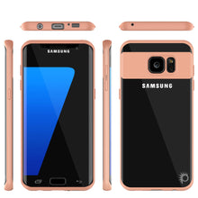 Load image into Gallery viewer, Galaxy S7 Edge Case [MASK Series] [PINK] Full Body Hybrid Dual Layer TPU Cover W/ Protective PUNKSHIELD Screen Protector (Color in image: navy)
