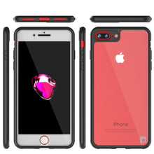 Cargar imagen en el visor de la galería, iPhone 7 PLUS Case, Punkcase [MASK Series] [BLACK] Full Body Hybrid Dual Layer TPU Cover W/ protective Tempered Glass Screen Protector (Color in image: navy)
