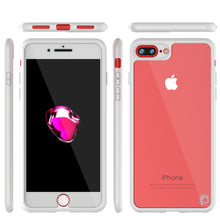 Cargar imagen en el visor de la galería, iPhone 8+ Plus Case, Punkcase [MASK Series] [WHITE] Full Body Hybrid Dual Layer TPU Cover W/ protective Tempered Glass Screen Protector (Color in image: navy)

