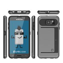 Load image into Gallery viewer, Galaxy s6 Case PunkCase CLUTCH Grey Series Slim Armor Soft Cover Case w/ Tempered Glass (Color in image: Silver)
