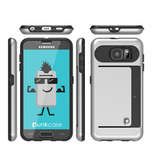 Load image into Gallery viewer, Galaxy S6 EDGE Case PunkCase CLUTCH Silver Series Slim Armor Soft Cover Case w/ Screen Protector (Color in image: Black)

