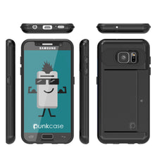 Cargar imagen en el visor de la galería, Galaxy s7 Case PunkCase CLUTCH Black Series Slim Armor Soft Cover Case w/ Tempered Glass (Color in image: Gold)
