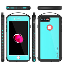 Load image into Gallery viewer, iPhone 8+ Plus Waterproof Case, Punkcase ALPINE Series, Teal | Heavy Duty Armor Cover (Color in image: light blue)

