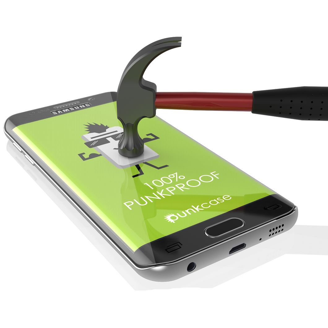 Galaxy S6 Edge Plus Clear Punkcase Glass SHIELD Tempered Glass Screen Protector 0.33mm Thick 9H (Color in image: Clear)