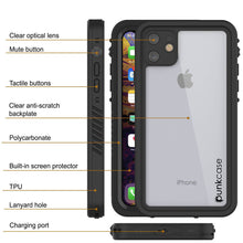 Cargar imagen en el visor de la galería, iPhone 12 Waterproof Case, Punkcase [Extreme Series] Armor Cover W/ Built In Screen Protector [Black] (Color in image: Purple)
