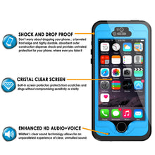 Cargar imagen en el visor de la galería, iPhone 5S/5 Waterproof Case, PunkCase StudStar Light Blue Water/Shock/Dirt Proof | Lifetime Warranty (Color in image: teal)

