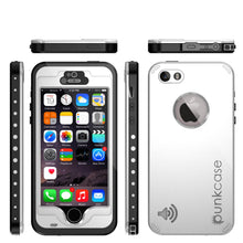 Cargar imagen en el visor de la galería, iPhone 5S/5 Waterproof Case, PunkCase StudStar White Case Water/Shock/Dirt Proof | Lifetime Warranty (Color in image: black)
