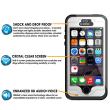 Cargar imagen en el visor de la galería, iPhone 5S/5 Waterproof Case, PunkCase StudStar White Case Water/Shock/Dirt Proof | Lifetime Warranty (Color in image: teal)
