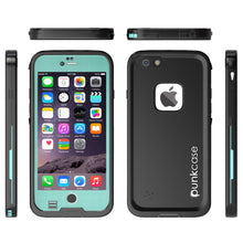 Load image into Gallery viewer, iPhone 6S+/6+ Plus Waterproof Case, Punkcase SpikeStar Teal | Thin Fit 6.6ft Underwater IP68 (Color in image: black)
