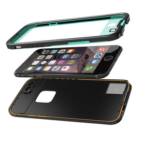 iPhone 6S+/6+ Plus Waterproof Case, Punkcase SpikeStar Teal | Thin Fit 6.6ft Underwater IP68 (Color in image: white)