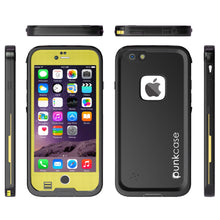 Cargar imagen en el visor de la galería, iPhone 6S+/6+ Plus Waterproof Case, Punkcase SpikeStar Yellow Series | Thin Fit 6.6ft Underwater IP68 (Color in image: black)
