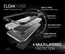 Cargar imagen en el visor de la galería, iPhone 6s Plus Case Space Grey Ghostek Cloak, Slim Protective w/ Tempered Glass | Lifetime Warranty (Color in image: gold)
