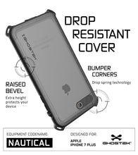 Cargar imagen en el visor de la galería, iPhone 8+ Plus Waterproof Case, Ghostek Nautical Series for iPhone 8+ Plus | Slim Underwater Protection | Adventure Duty | Swimming (Black) (Color in image: Pink)
