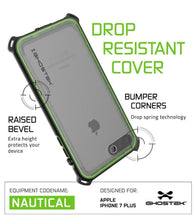Load image into Gallery viewer, iPhone 8+ Plus Waterproof Case, Ghostek Nautical Series for iPhone 8+ Plus | Slim Underwater Protection | Adventure Duty | Swimming (Green) (Color in image: Pink)
