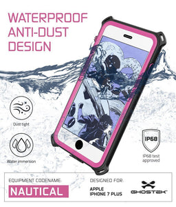 WATERPROOF ANTI-DUST DESIGN Dust tight S Water immersion IP68 Certified test approved EQUIPMENT CODENAME: DESIGNED FOR NAUTICAL (PHN so m GHOSTeK IPHONE 7 PLUS (Color in image: Green)