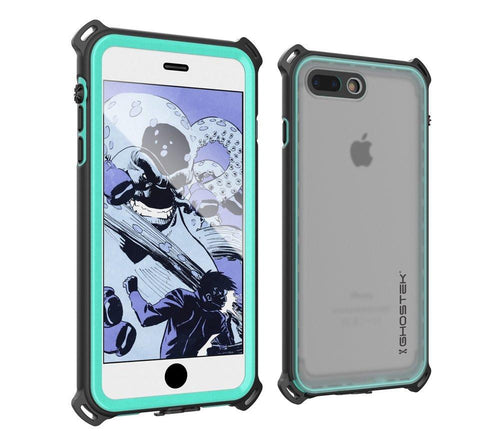 iPhone 8+ Plus Waterproof Case, Ghostek Nautical Series for iPhone 8+ Plus | Slim Underwater Protection | Adventure Duty | Swimming (Teal) (Color in image: Teal)