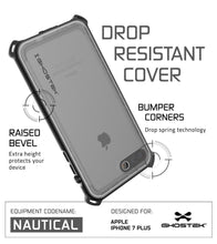 Cargar imagen en el visor de la galería, iPhone 8+ Plus Waterproof Case, Ghostek Nautical Series for iPhone 8+ Plus | Slim Underwater Protection | Adventure Duty | Swimming (White) (Color in image: Pink)
