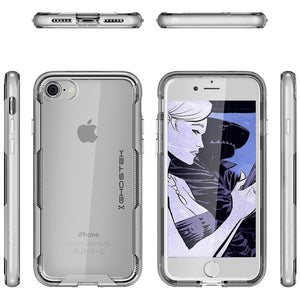 iPhone 8 Case, Ghostek Cloak 3 Series Case for iPhone 8 Case Clear Protective Case [SILVER] (Color in image: Pink)