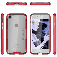 Cargar imagen en el visor de la galería, iPhone 8 Case, Ghostek Cloak 3 Series Case for iPhone 8 Case Clear Protective Case [RED] (Color in image: Pink)
