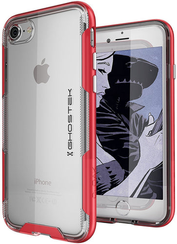 iPhone 8 Case, Ghostek Cloak 3 Series Case for iPhone 8 Case Clear Protective Case [RED] (Color in image: Gold)