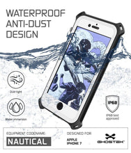 Cargar imagen en el visor de la galería, iPhone  8  Waterproof Case, Ghostek Nautical Series for iPhone  8  | Slim Underwater Protection | Adventure Duty | Ultra Fit | Swimming (White) (Color in image: Pink)
