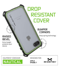 Cargar imagen en el visor de la galería, iPhone  8  Waterproof Case, Ghostek Nautical Series for iPhone  8  | Slim Underwater Protection| Adventure Duty | Ultra Fit | Swimming (Green) (Color in image: Red)
