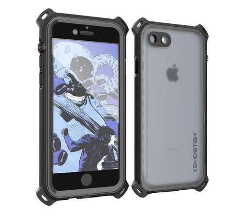 iPhone  8  Waterproof Case, Ghostek Nautical Series for iPhone  8  | Slim Underwater Protection | Ultra Fit | Swimming (Black) (Color in image: White)