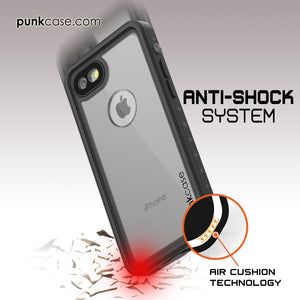 iPhone 7 Waterproof IP68 Case, Punkcase [Light Green] [StudStar Series] [Slim Fit] [Dirt/Snow Proof] (Color in image: white)