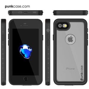 iPhone 7 Waterproof IP68 Case, Punkcase [Light Green] [StudStar Series] [Slim Fit] [Dirt/Snow Proof] (Color in image: pink)