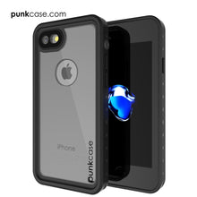 Cargar imagen en el visor de la galería, iPhone 8 Waterproof Case, Punkcase [Clear] [StudStar Series] [Slim Fit] [IP68 Certified][Dirtproof] [Snowproof] (Color in image: Clear)
