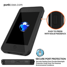 Cargar imagen en el visor de la galería, iPhone SE (4.7&quot;) Waterproof Case, Punkcase [Clear] [StudStar Series] [Slim Fit] [IP68 Certified][Dirtproof] [Snowproof] (Color in image: black)
