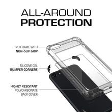 Cargar imagen en el visor de la galería, iPhone  8 Case, Ghostek Covert 2 Series for iPhone  8 &amp; iPhone  8 Protective Case [BLACK] (Color in image: Teal)
