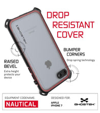 Cargar imagen en el visor de la galería, iPhone 7 Case, Ghostek Nautical Series  for iPhone 7 Case | RED (Color in image: Pink)

