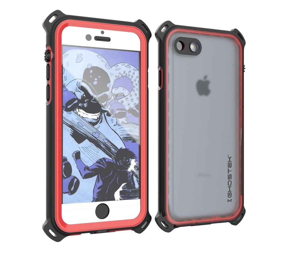 iPhone 7 Case, Ghostek Nautical Series  for iPhone 7 Case | RED (Color in image: Red)
