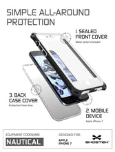 Cargar imagen en el visor de la galería, iPhone 7 Case, Ghostek Nautical Series  for iPhone 7 Case | WHITE (Color in image: Black)
