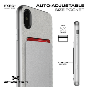 iPhone 8+ Plus Case, Ghostek Exec 2 Series for  iPhone 8+ Plus Protective Wallet Case [ROSE PINK] (Color in image: Brown)