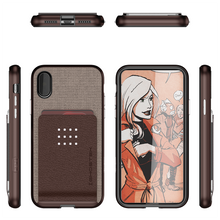 Cargar imagen en el visor de la galería, iPhone 8+ Plus Case, Ghostek Exec 2 Series for iPhone 8+ Plus Protective Wallet Case [BROWN] (Color in image: Red)
