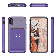 Cargar imagen en el visor de la galería, iPhone 8+ Plus Case , Ghostek Exec 2 Series for iPhone 8+ Plus Protective Wallet Case [PURPLE] (Color in image: Silver)
