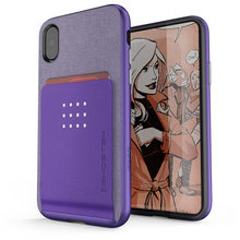 Cargar imagen en el visor de la galería, iPhone 8+ Plus Case , Ghostek Exec 2 Series for iPhone 8+ Plus Protective Wallet Case [PURPLE] (Color in image: Black)
