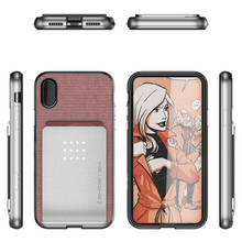 Cargar imagen en el visor de la galería, iPhone 8+ Plus Case, Ghostek Exec 2 Series for  iPhone 8+ Plus Protective Wallet Case [ROSE PINK] (Color in image: Red)
