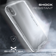 Cargar imagen en el visor de la galería, Ghostek Cloak 3 Series Apple iPhone X Clear Skin Gel With Reinforced Bumper | Wireless Charging Compatible | Teal 
