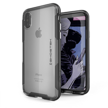 Cargar imagen en el visor de la galería, iPhone X Clear Case, Ghostek Cloak 3 Series Military Grade Standard Drop Tested | Slim &amp; Lightweight | Black (Color in image: Black)
